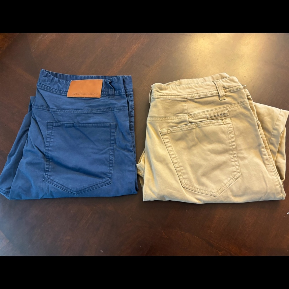 Southern Proper 5-pocket pants (2 pairs!!)